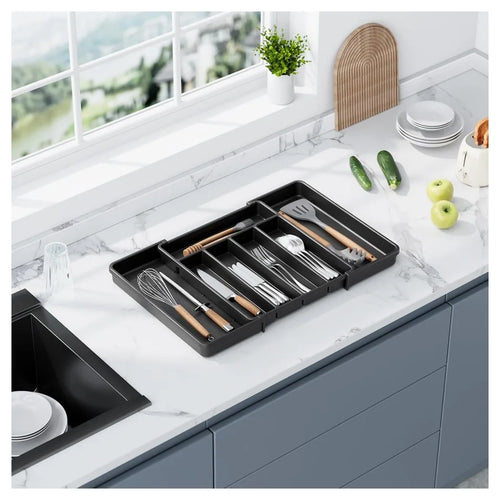 Expandable Cutlery Drawer Organiser – 8 Compartments
