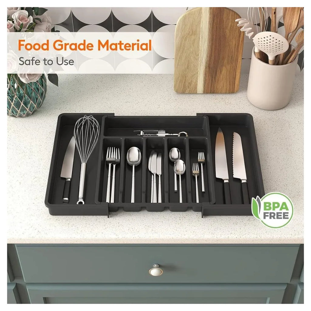 Expandable Cutlery Drawer Organiser – 8 Compartments